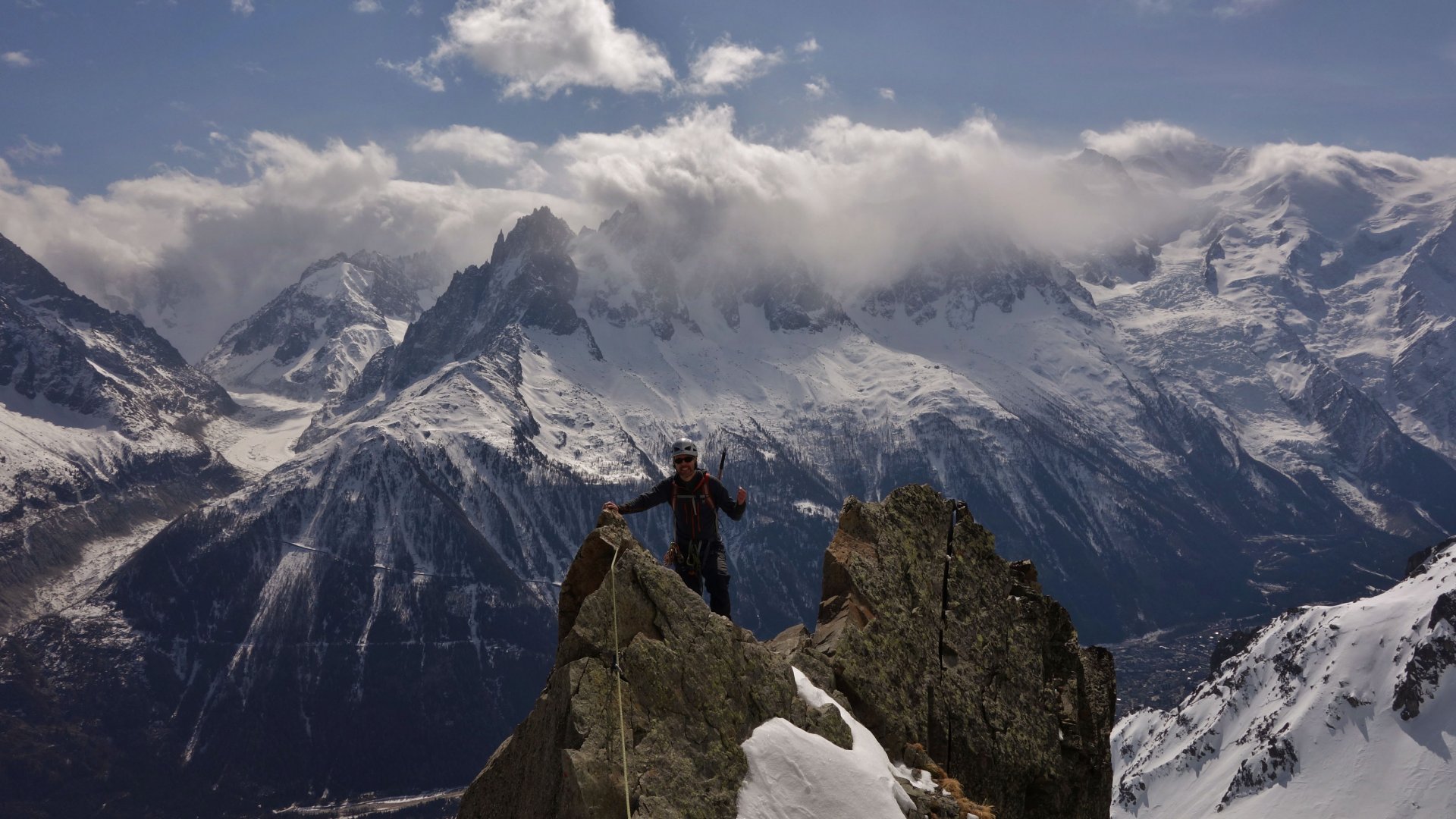 Arête sud est Aiguille de l'Index Aiguilles Rouges Chamonix