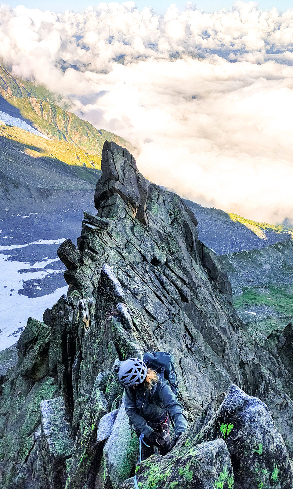Aiguille du Peigne Chamonix arête des Papillons
