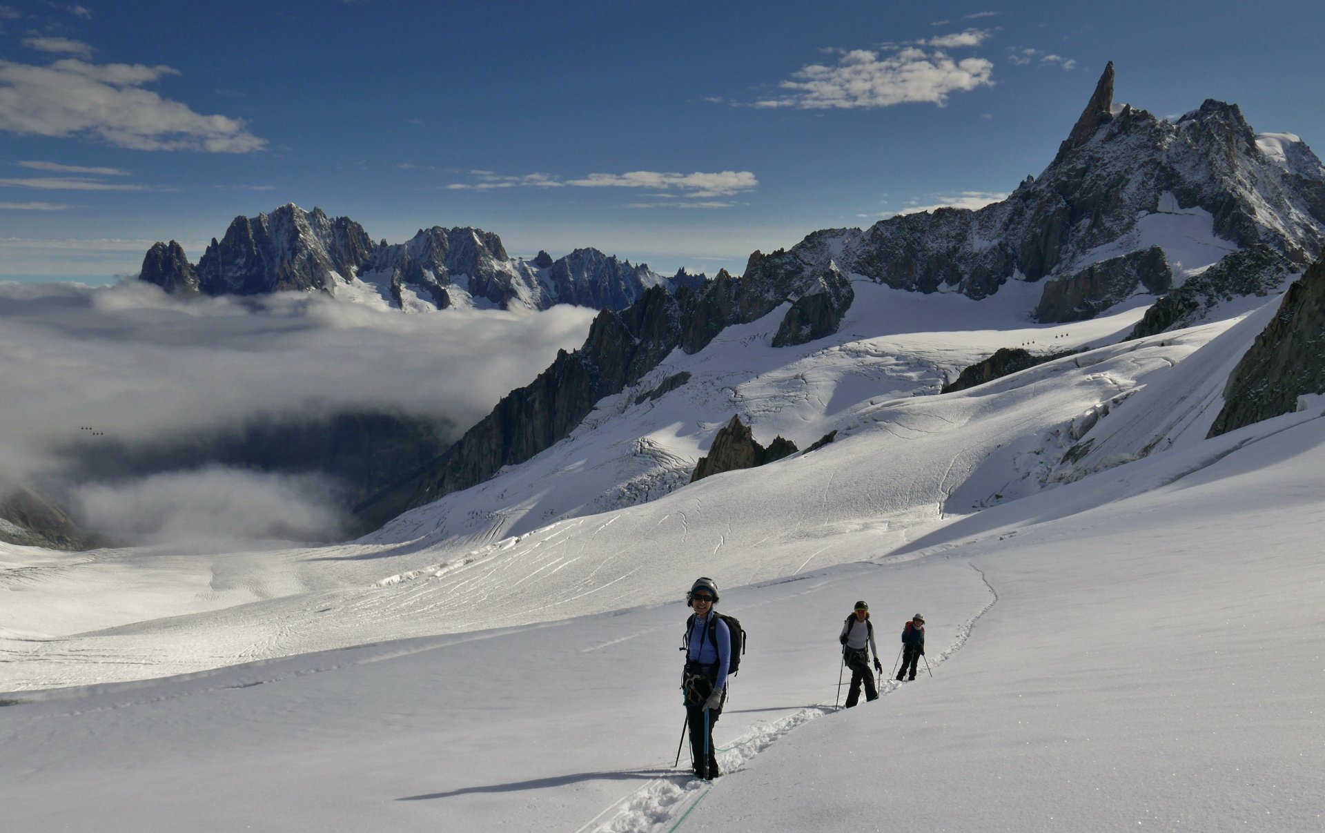Glacier Hiking Haut Tour Du Mont Blanc Compagnie Des