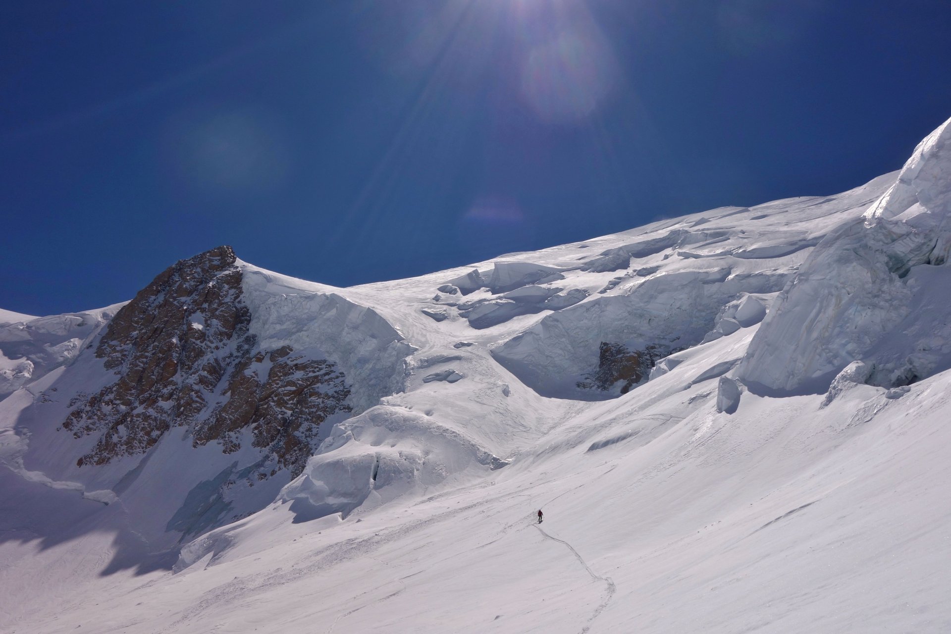 Ski de randonnée Mont Blanc, face nord