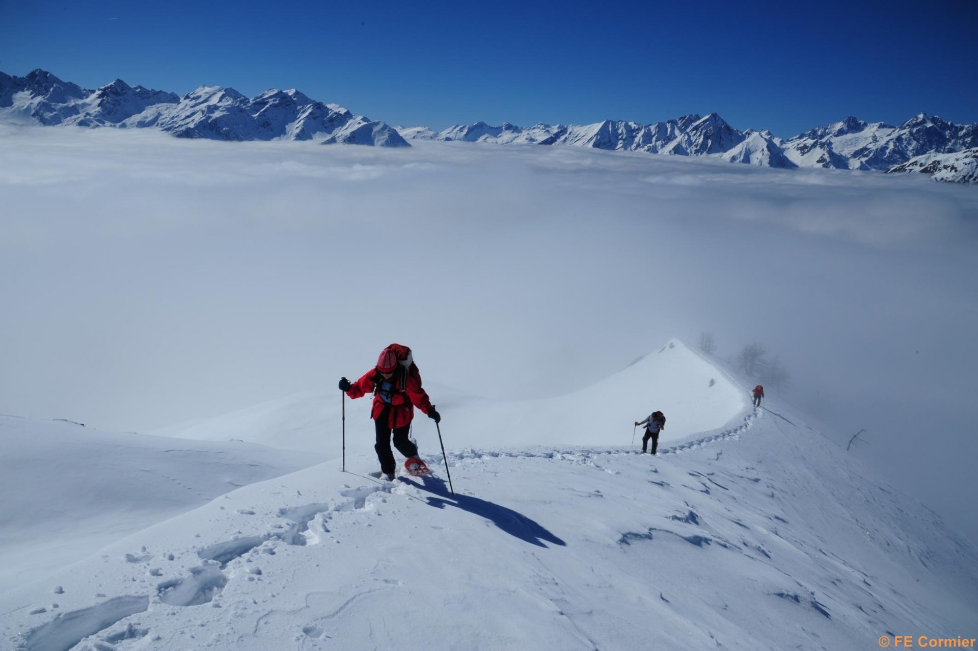 Raquettes Chamonix guides hiver