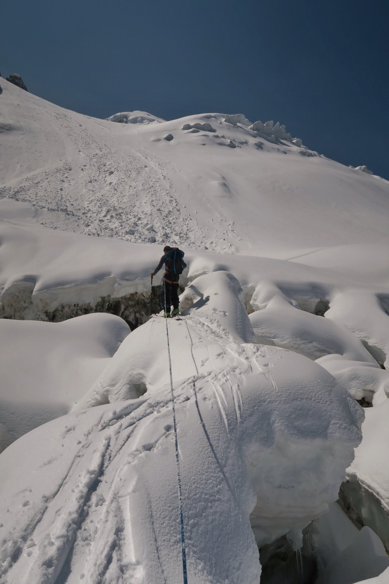 Ski de randonnée Mont Blanc, la jonction