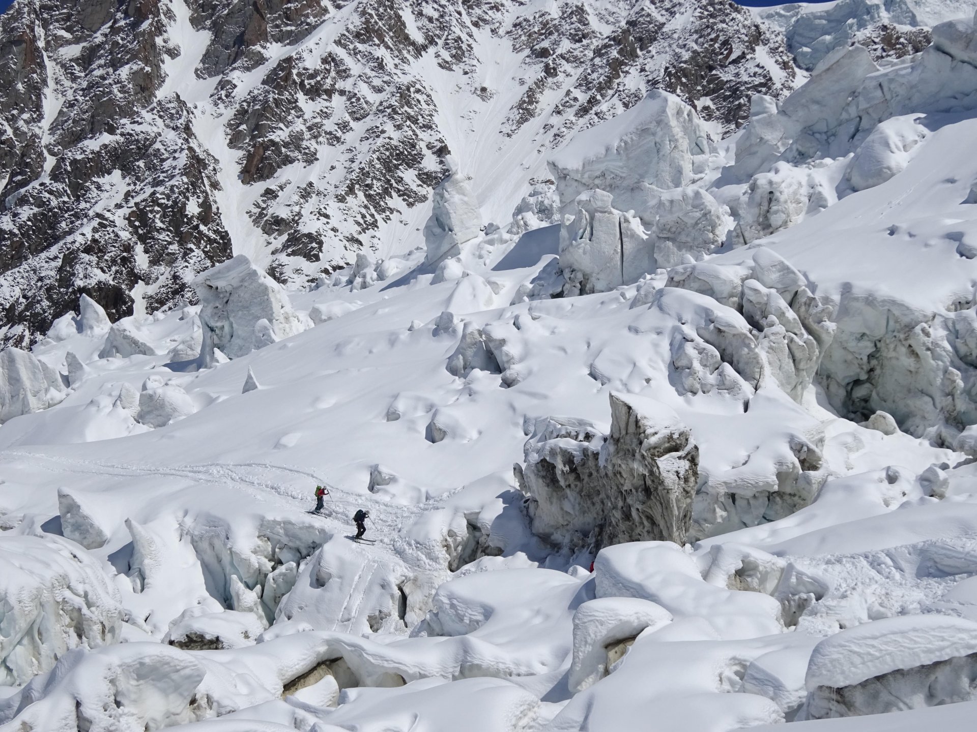 Ski de randonnée Mont Blanc la jonction