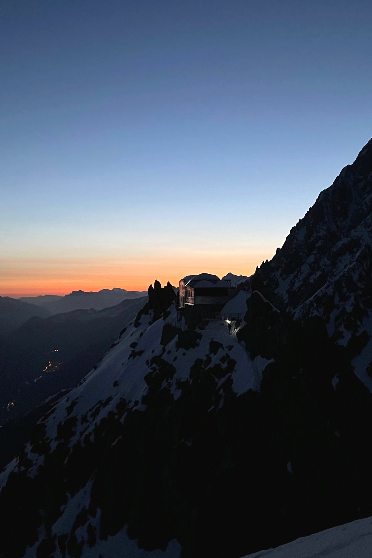 Ski de randonnée Mont Blanc, refuge des Grands Mulets
