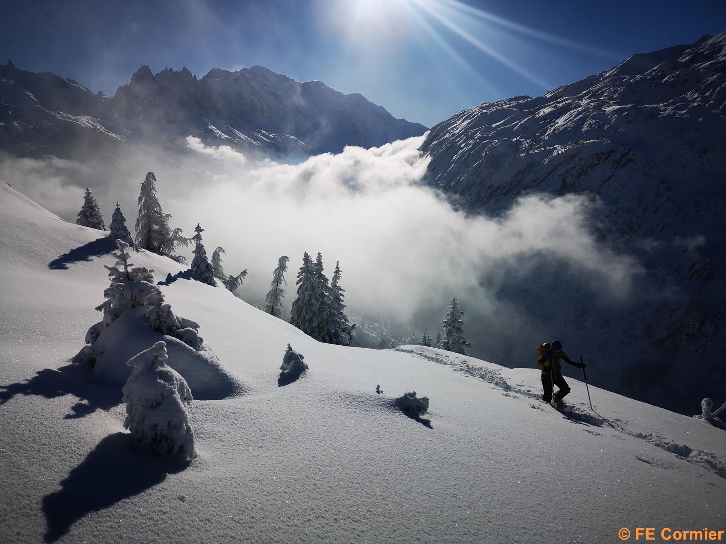 Raquettes Chamonix guides hiver