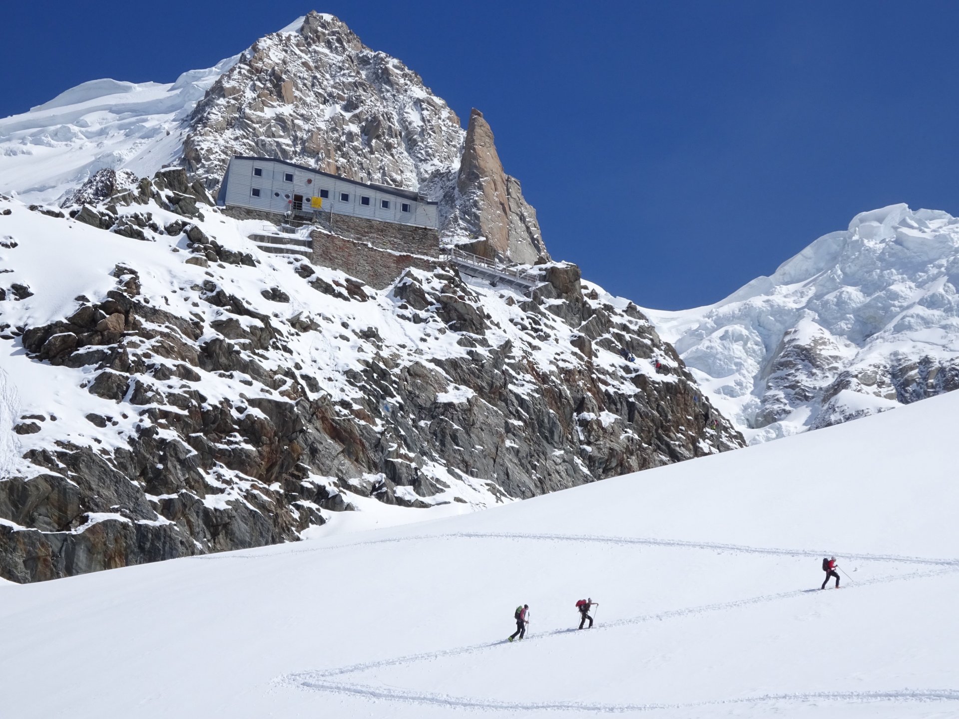 Ski de randonnée Mont Blanc, refuge des Grands Mulets