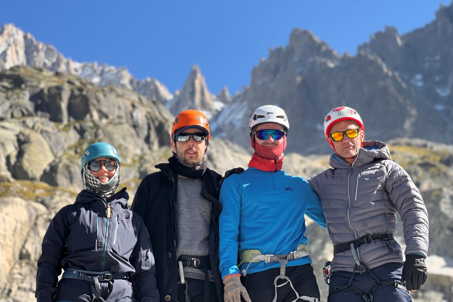 Stage initiation alpinisme Chamonix massif du Mont Blanc 