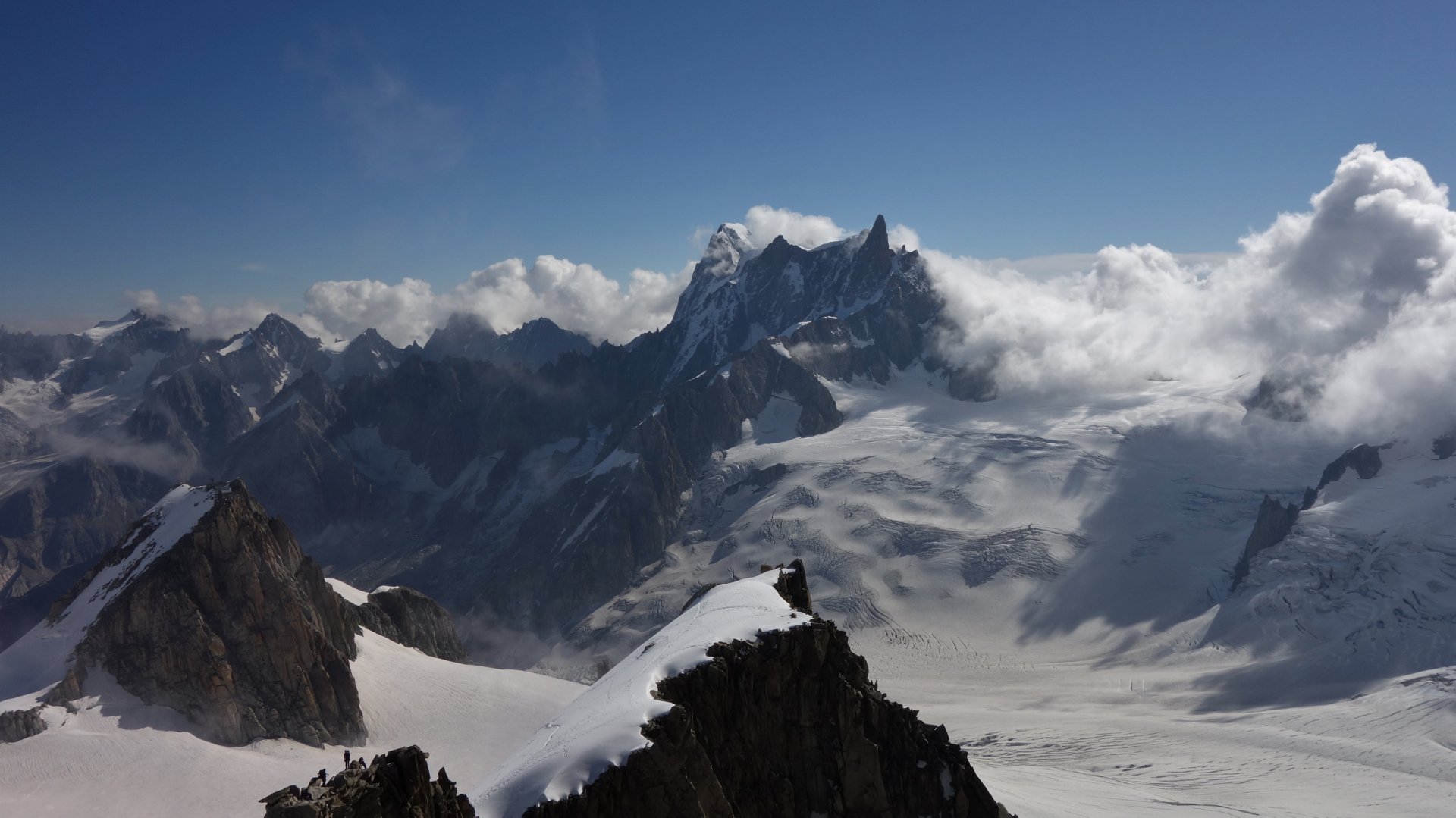Traversée des Pointes Lachenal Chamonix Mont Blanc 