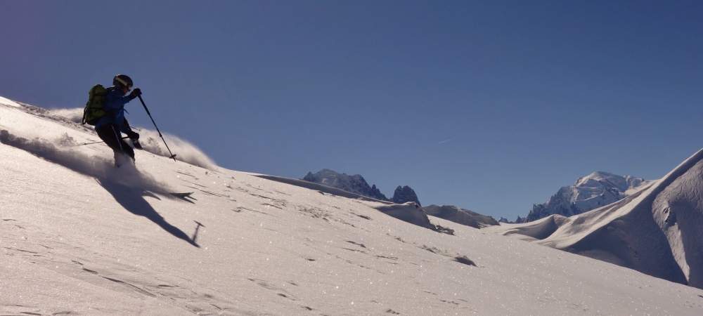 Initiation au ski de randonnée à Chamonix, le Tour