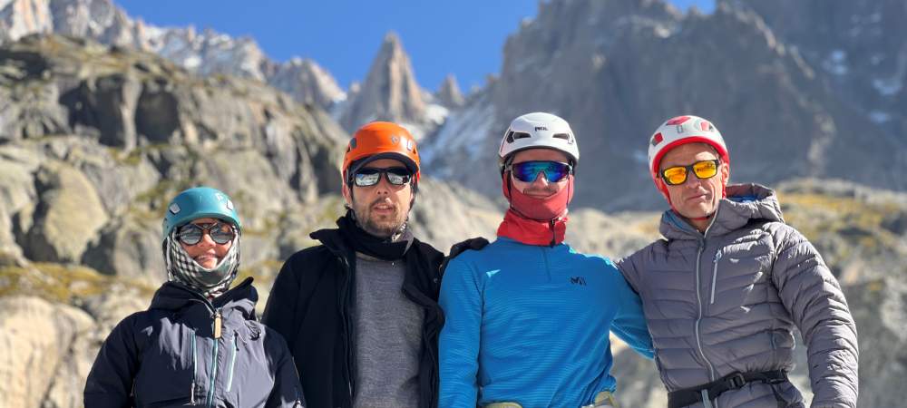 Stage initiation alpinisme Chamonix massif du Mont Blanc 