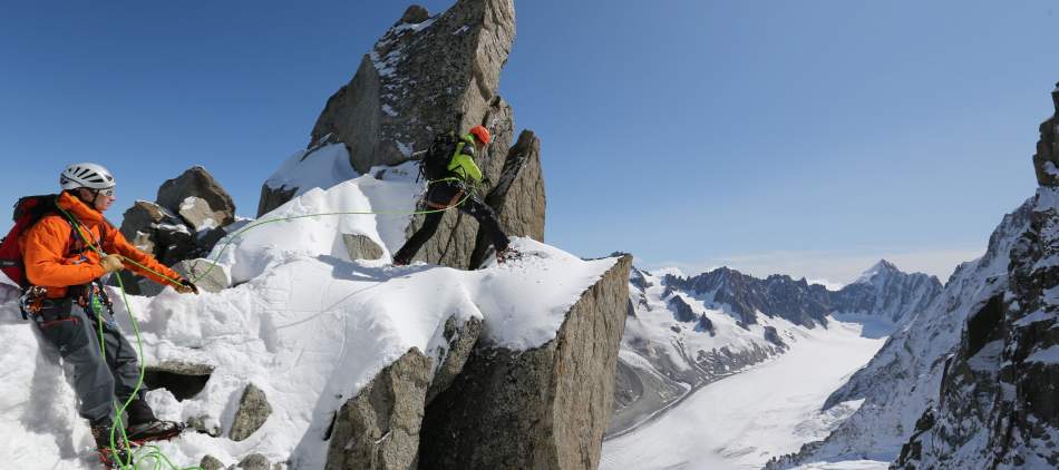 Alpinisme hivernal massif du Mont Blanc