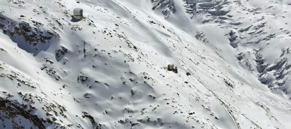 Ski de randonnée dans le Massif du Mont Rose, Cabane du Mont Rose
