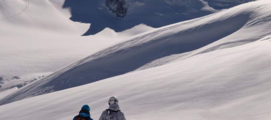 Vallée Blanche à ski, Combe de la Vierge