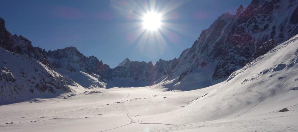 Ski de randonnée - le Glacier d'Argentière