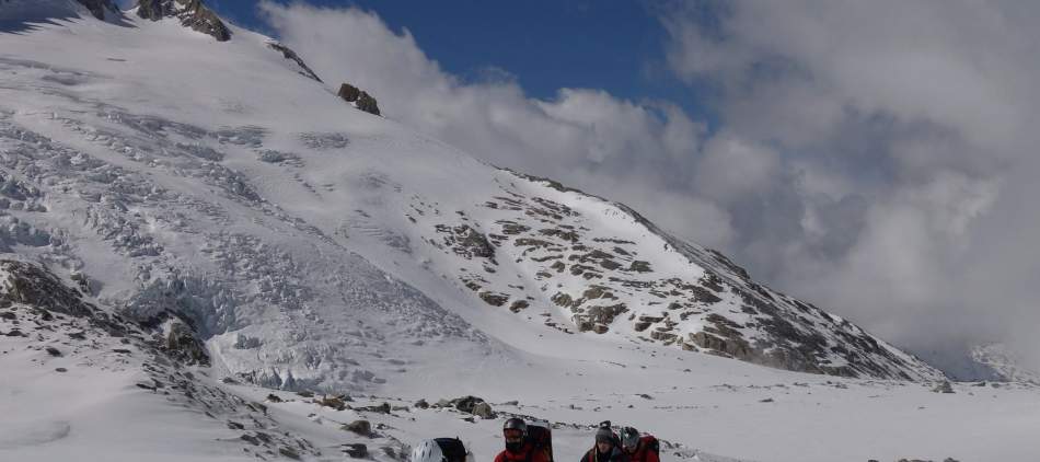 Ski de randonnée, le glacier d'Argentière