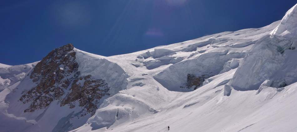 Mont Blanc à ski de randonnée, face nord