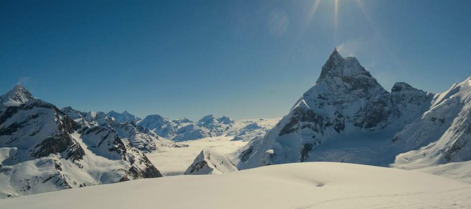 Haute Route Chamonix Zermatt à skis en hiver, Glacier du Stockji