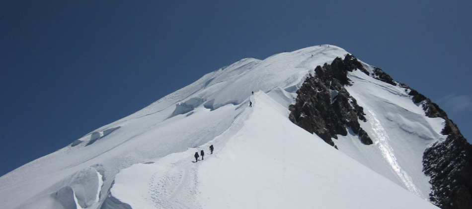 Voie normale du Gouter - Arete des bosses Mont Blanc