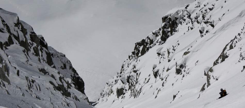 Stage autonomie  ski de pente raide Chamonix, Glacier d'Argentière