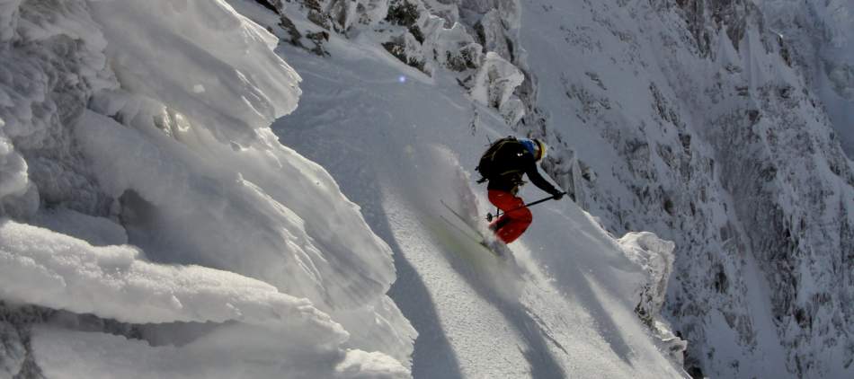 Stage autonomie  ski de pente raide Chamonix