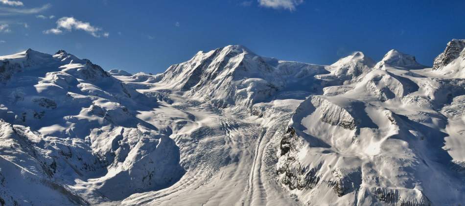 Raid à ski Massif du Mont Rose, le Glacier de Grenz