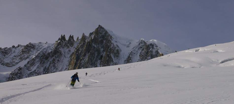 Raid à skis dans la Vallée Blanche - ski de randonnée