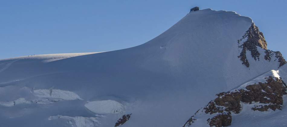 Ski de randonnée dans le Massif du Mont Rose, Le refuge Margherita