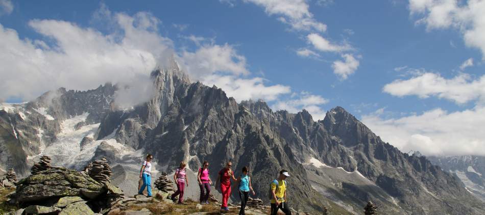 Randonnée Montenvers plan de l'Aiguille Chamonix massif du Mont Blanc