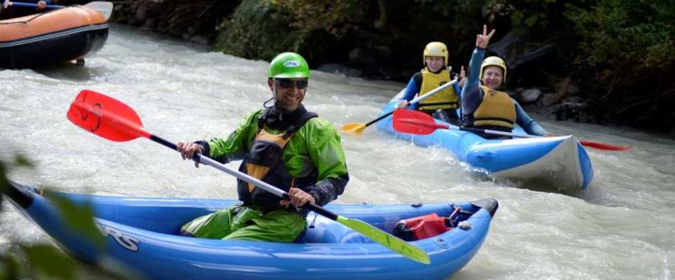 Canoraft on the Arve