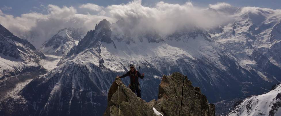 Arête sud est Aiguille de l'Index Aiguilles Rouges Chamonix