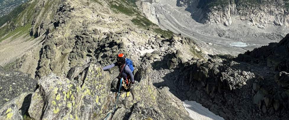 Ascension Aiguille de l’M, Arête NNE 