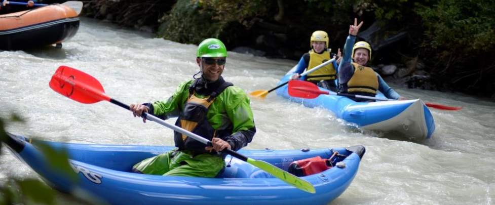Canoraft on the Arve