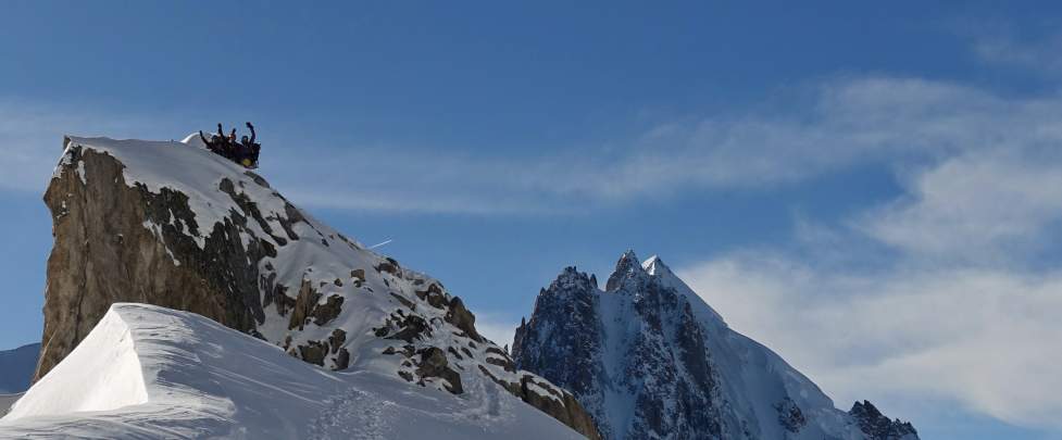 stage initiation ski de pente raide Chamonix, Glacier d'Argentière