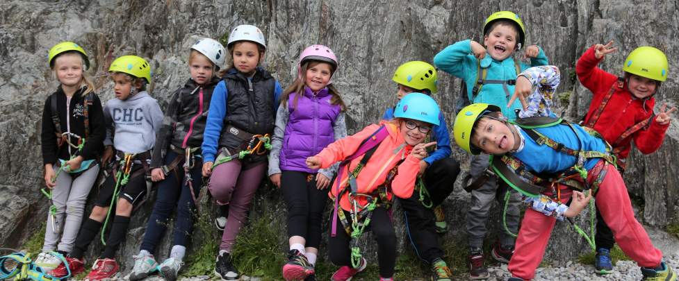 Introduction to rock climbing 'Spider Kids'