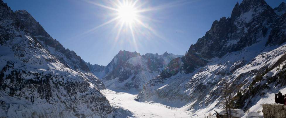 RAQUETTES - HAUTE MONTAGNE MER DE GLACE