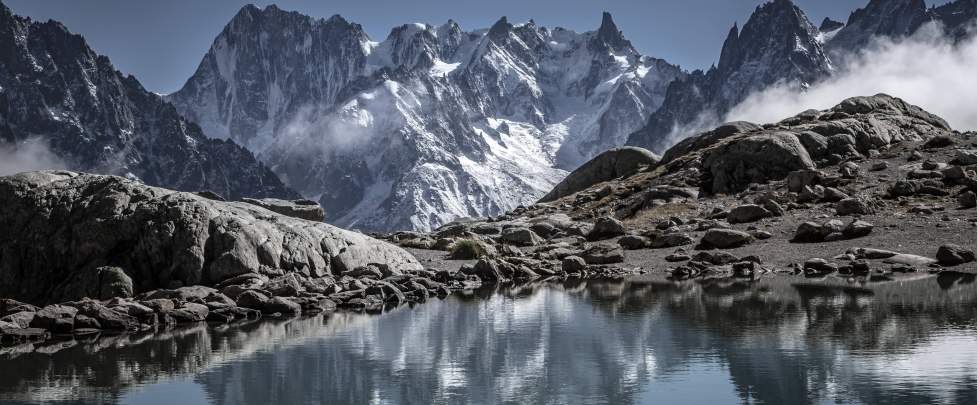 Tour du Mont Blanc, glaciers